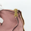 Miu Miu Hand Bag Leather Pink Gold Auth 180081-16