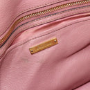 Miu Miu Hand Bag Leather Pink Gold Auth 180081-18