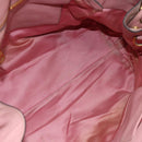 Miu Miu Hand Bag Leather Pink Gold Auth 180081-19
