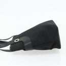 BVLGARI Logo Mania Hand Bag Canvas Black Silver Auth 180084-3