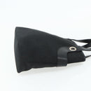 BVLGARI Logo Mania Hand Bag Canvas Black Silver Auth 180084-4