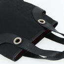 BVLGARI Logo Mania Hand Bag Canvas Black Silver Auth 180084-6