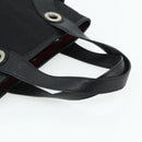 BVLGARI Logo Mania Hand Bag Canvas Black Silver Auth 180084-7