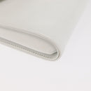 GIVENCHY Shoulder Bag Leather White Gold Auth 180085-11