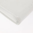 GIVENCHY Shoulder Bag Leather White Gold Auth 180085-13