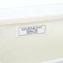 GIVENCHY Shoulder Bag Leather White Gold Auth 180085-17