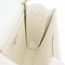 GIVENCHY Shoulder Bag Leather White Gold Auth 180085-19