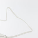 GIVENCHY Shoulder Bag Leather White Gold Auth 180085-9