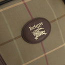 Burberrys Nova Check Boston Bag Canvas Beige Gold Auth 180086-17