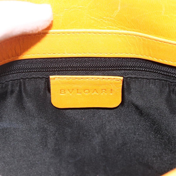 BVLGARI Logo Mania Handtasche Canvas Schwarz Silber Auth 180087