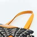 BVLGARI Logo Mania Handtasche Canvas Schwarz Silber Auth 180087-8