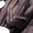 SAINT LAURENT Hand Bag Canvas Brown Auth 180089-19