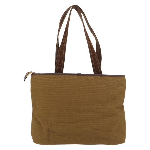 SAINT LAURENT Hand Bag Canvas Brown Auth 180089