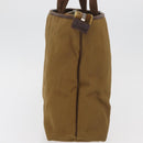 SAINT LAURENT Hand Bag Canvas Brown Auth 180089-4