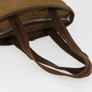 SAINT LAURENT Hand Bag Canvas Brown Auth 180089-7