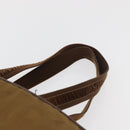 SAINT LAURENT Hand Bag Canvas Brown Auth 180089-8