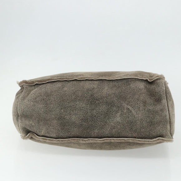 CELINE Boogie bag Hand Bag Mouton Brown Auth 180091A