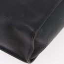 Christian Dior Hand Bag Leather 2way Black Gold Auth 180092-16