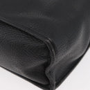 Christian Dior Hand Bag Leather 2way Black Gold Auth 180092-17