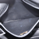 Christian Dior Hand Bag Leather 2way Black Gold Auth 180092-23