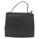 Christian Dior Hand Bag Leather 2way Black Gold Auth 180092-2