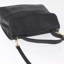 Christian Dior Hand Bag Leather 2way Black Gold Auth 180092-6