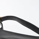 Christian Dior Hand Bag Leather 2way Black Gold Auth 180092-14