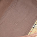Burberrys Nova Check Boston Bag PVC Leather Beige Gold Auth 180095-16