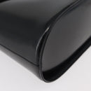 SAINT LAURENT Hand Bag Leather 2way Black Gold Auth 180103-12