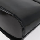 SAINT LAURENT Hand Bag Leather 2way Black Gold Auth 180103-15