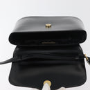 SAINT LAURENT Hand Bag Leather 2way Black Gold Auth 180103-16
