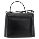 SAINT LAURENT Hand Bag Leather 2way Black Gold Auth 180103-3