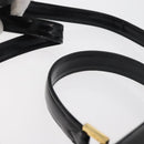 SAINT LAURENT Hand Bag Leather 2way Black Gold Auth 180103-8