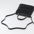 SAINT LAURENT Hand Bag Leather 2way Black Gold Auth 180103-9