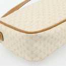 GUCCI Micro GG Supreme Shoulder Bag PVC White Gold 001 14 0412 Auth 180108-13