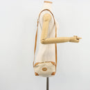 GUCCI Micro GG Supreme Shoulder Bag PVC White Gold Auth 180109-23