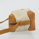 GUCCI Micro GG Supreme Shoulder Bag PVC White Gold Auth 180109-4