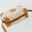 GUCCI Micro GG Supreme Shoulder Bag PVC White Gold Auth 180109-6