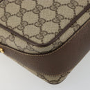 GUCCI GG Supreme Web Sherry Line Bag PVC Beige Gold 001 56 0860 Auth 180110-14