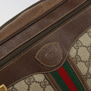 GUCCI GG Supreme Web Sherry Line Bag PVC Beige Gold 001 56 0860 Auth 180110-17