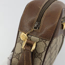 GUCCI GG Supreme Web Sherry Line Bag PVC Beige Gold 001 56 0860 Auth 180110-10