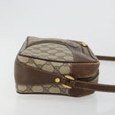 GUCCI GG Supreme Web Sherry Line Bag PVC Beige Gold 001 56 0860 Auth 180110-3