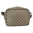 GUCCI GG Supreme Shoulder Bag PVC Beige Silver 114291 Auth 180111-3