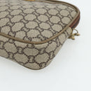 GUCCI GG Plus Supreme Shoulder Bag PVC Beige Gold Auth 180113-10