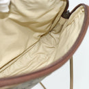 GUCCI GG Plus Supreme Shoulder Bag PVC Beige Gold Auth 180113-17