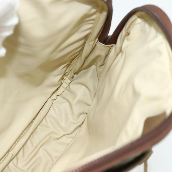 GUCCI GG Plus Supreme Shoulder Bag PVC Beige Gold Auth 180113