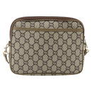 GUCCI GG Plus Supreme Shoulder Bag PVC Beige Gold Auth 180113-3