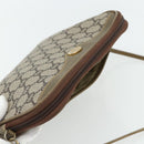 GUCCI GG Plus Supreme Shoulder Bag PVC Beige Gold Auth 180113-6