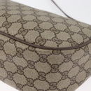 GUCCI GG Supreme Web Sherry Line Bag PVC Beige Gold 89 02 032 Auth 180114-17