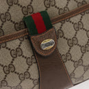 GUCCI GG Supreme Web Sherry Line Bag PVC Beige Gold 89 02 032 Auth 180114-18
